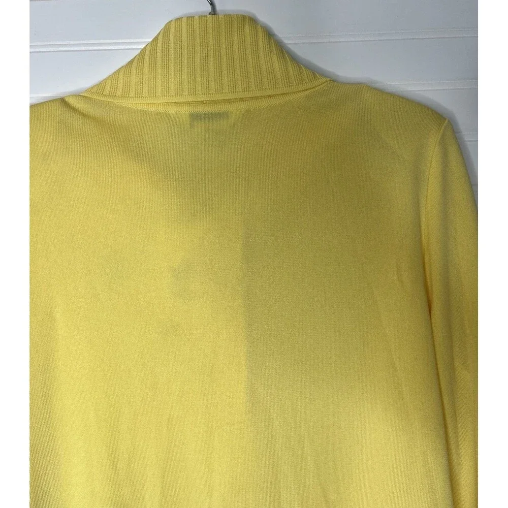 Exclusively Misook- Match Cardigan Sweater Set Santana Knit Yellow Medium - Picture 12 of 16